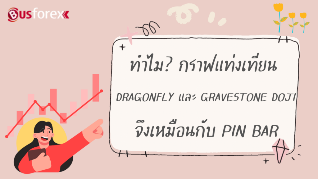 ทำไม? กราฟแท่งเทียน DRAGONFLY และ GRAVESTONE DOJI จึงเหมือนกับ PIN BAR